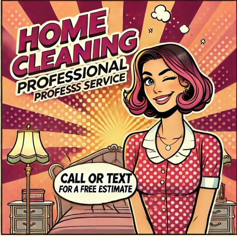 Smiling housekeeper from Pleasant Home Cleaning advertising expert house cleaning in Dana Point.
