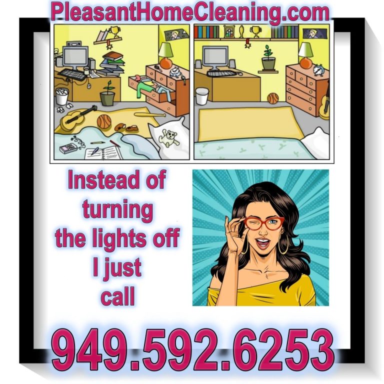 Smiling customer of Pleasant Home Cleaning advertising expert house cleaning in Dana Point.