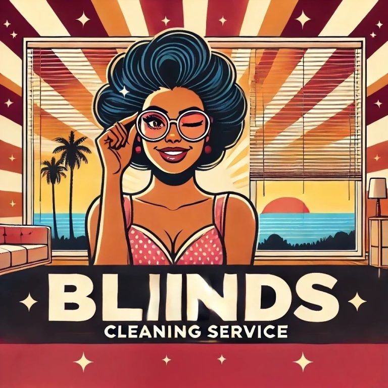 Smiling maid from Pleasant Home Cleaning advertising expert blinds cleaning in Dana Point