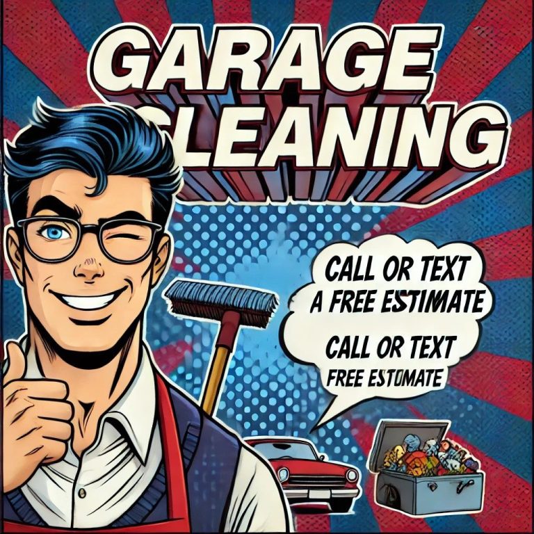 Smiling man from Pleasant Home Cleaning advertising expert garage and house cleaning in Dana Point.