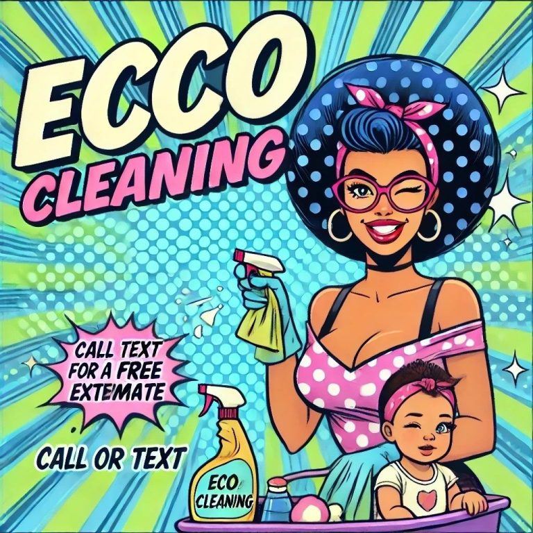 Smiling maid from Pleasant Home Cleaning advertising eco-friendly home cleaning in Dana Point